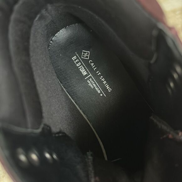 Call It Spring AVRIIL Chunky Heel Lace Up Ankle Boots Vegan - Picture 14 of 16